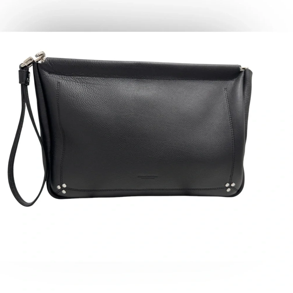 Jerome Dreyfuss Clic Clac XL Bag Black Pebbled Leather NWT